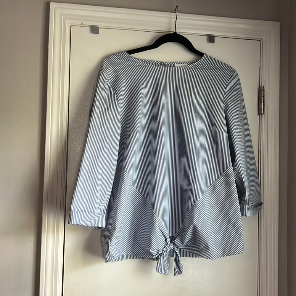 J.Jill Tie Up Blouse
